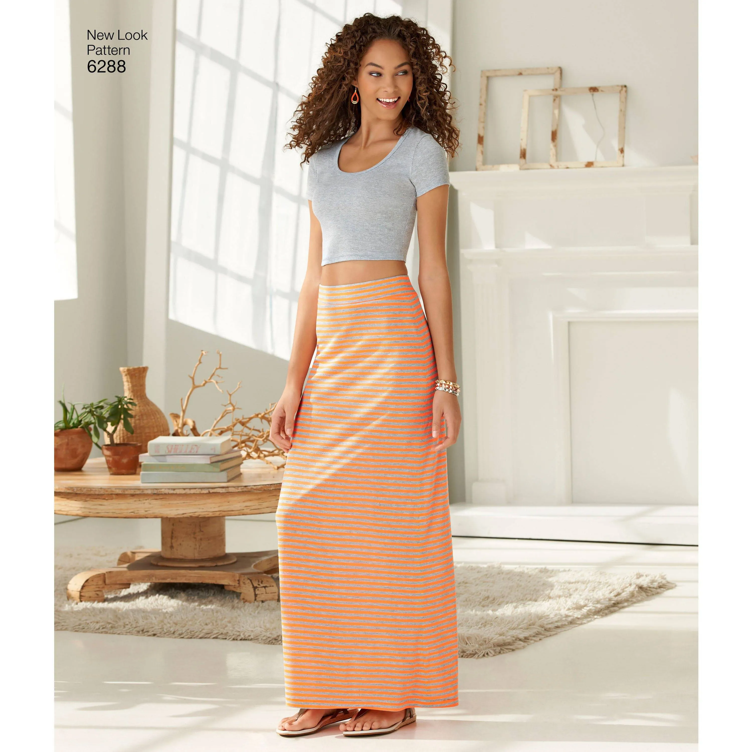 6288 Misses' Pull on Knit Skirts