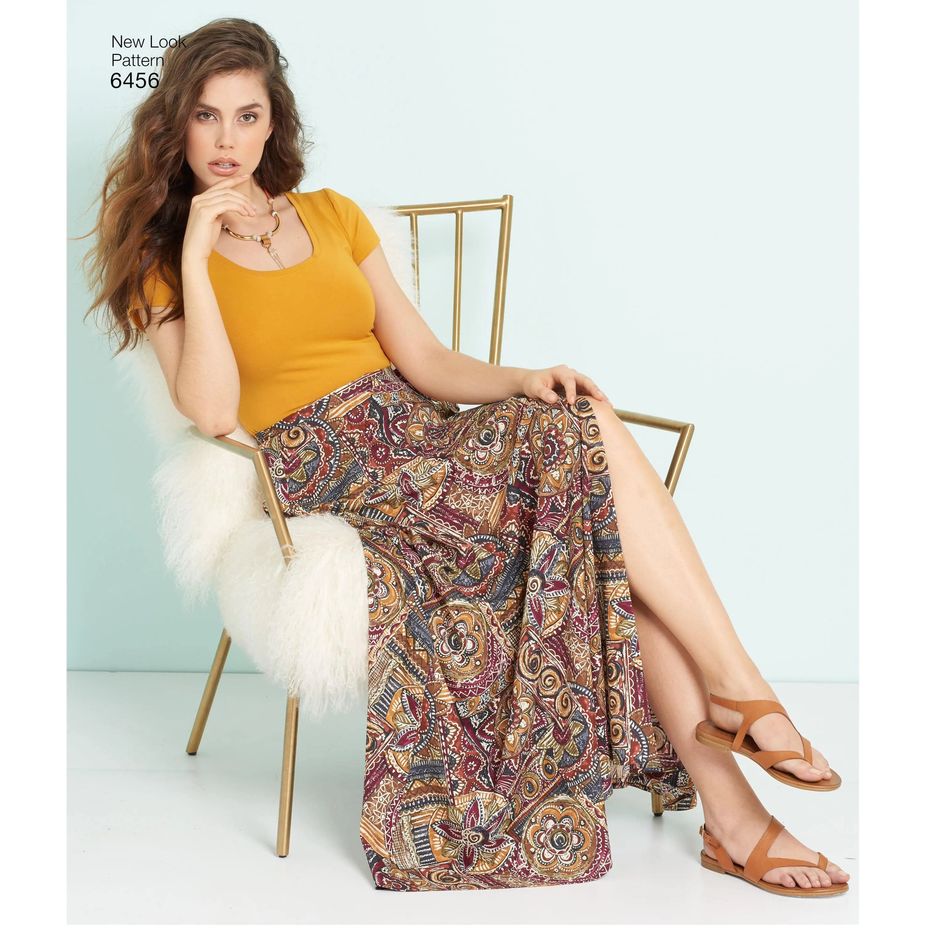 6456 Misses' Easy Wrap Skirts in Four Lengths