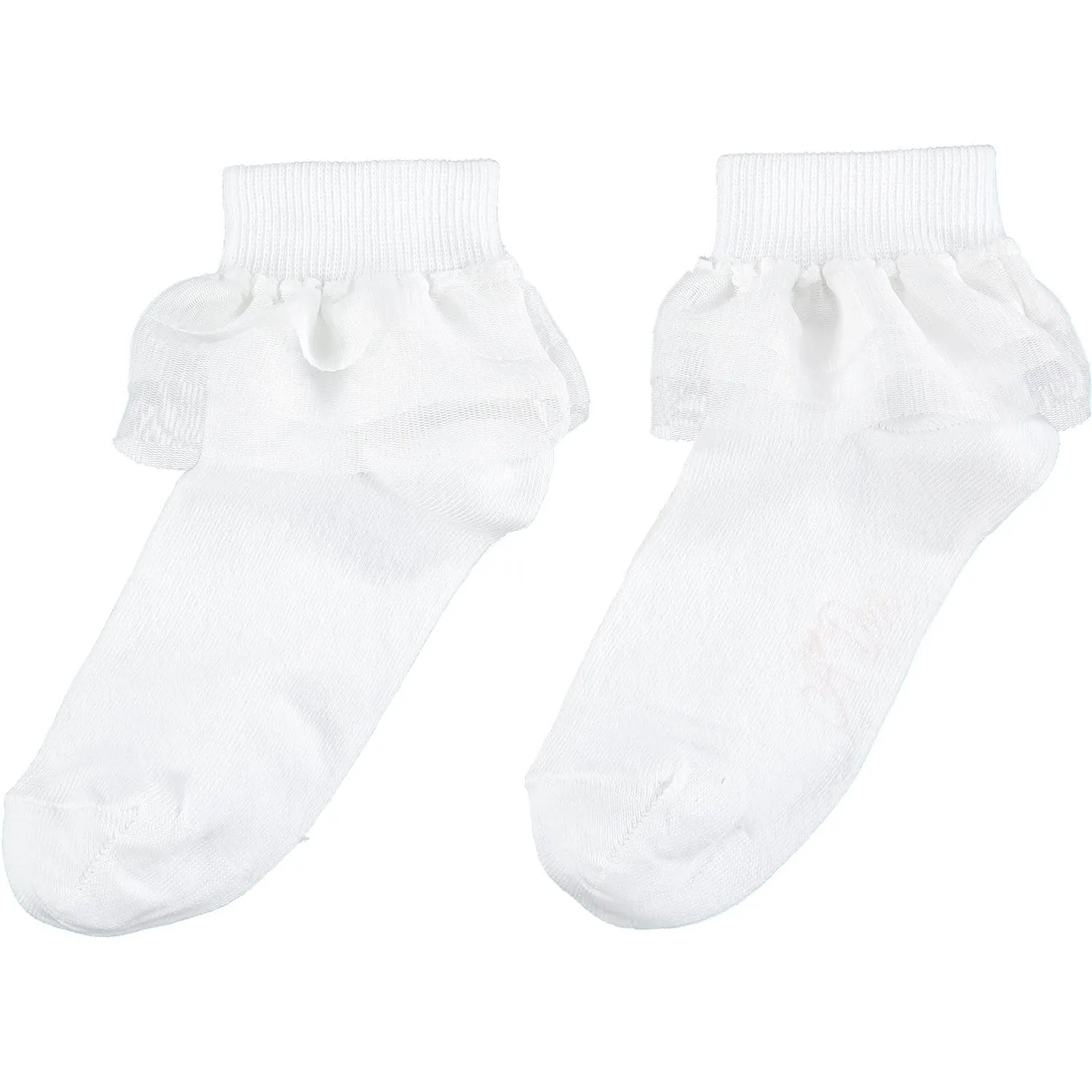 A DEE - Frill Ankle Sock - White