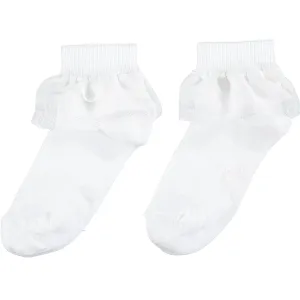 A DEE - Frill Ankle Sock - White