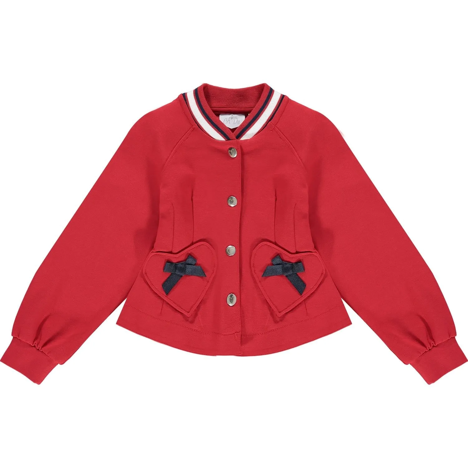 A DEE - Heart Pocket Jacket  - Red