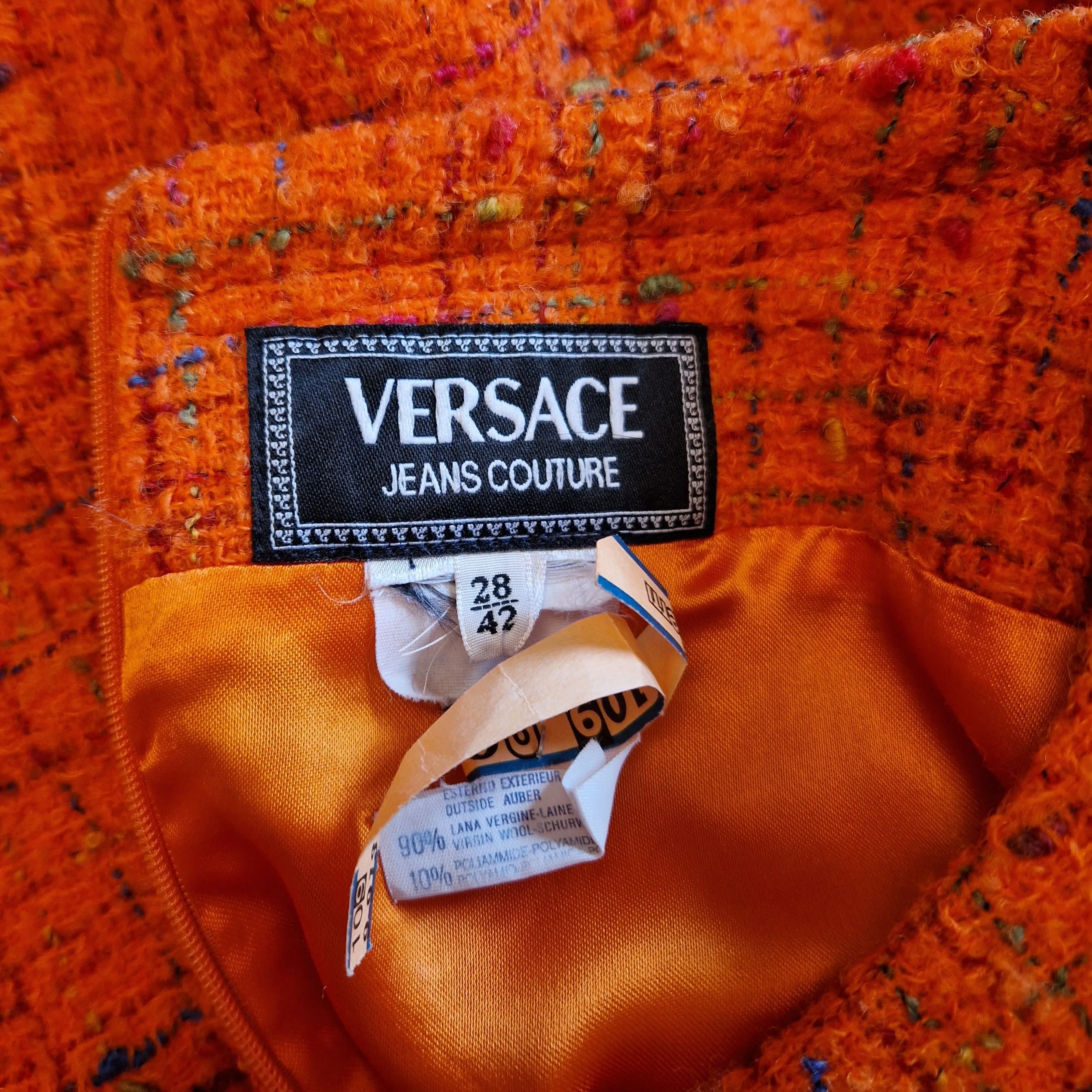 Abito Versace Jeans Couture arancione