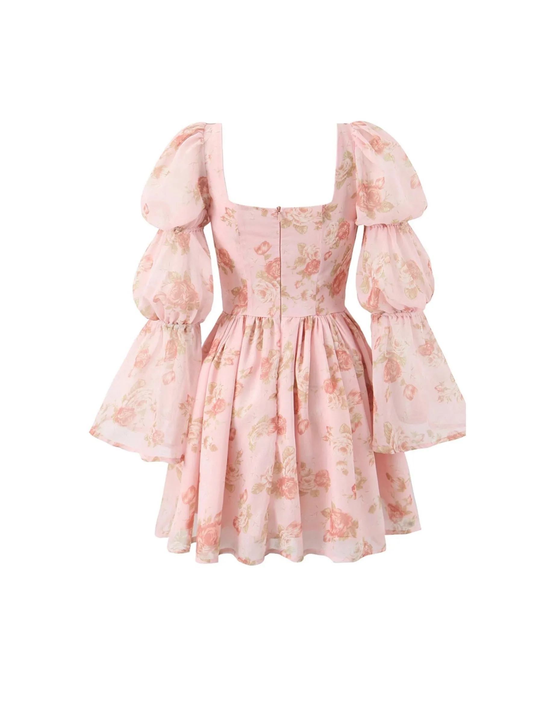 Aela Floral Puff Sleeve Dress