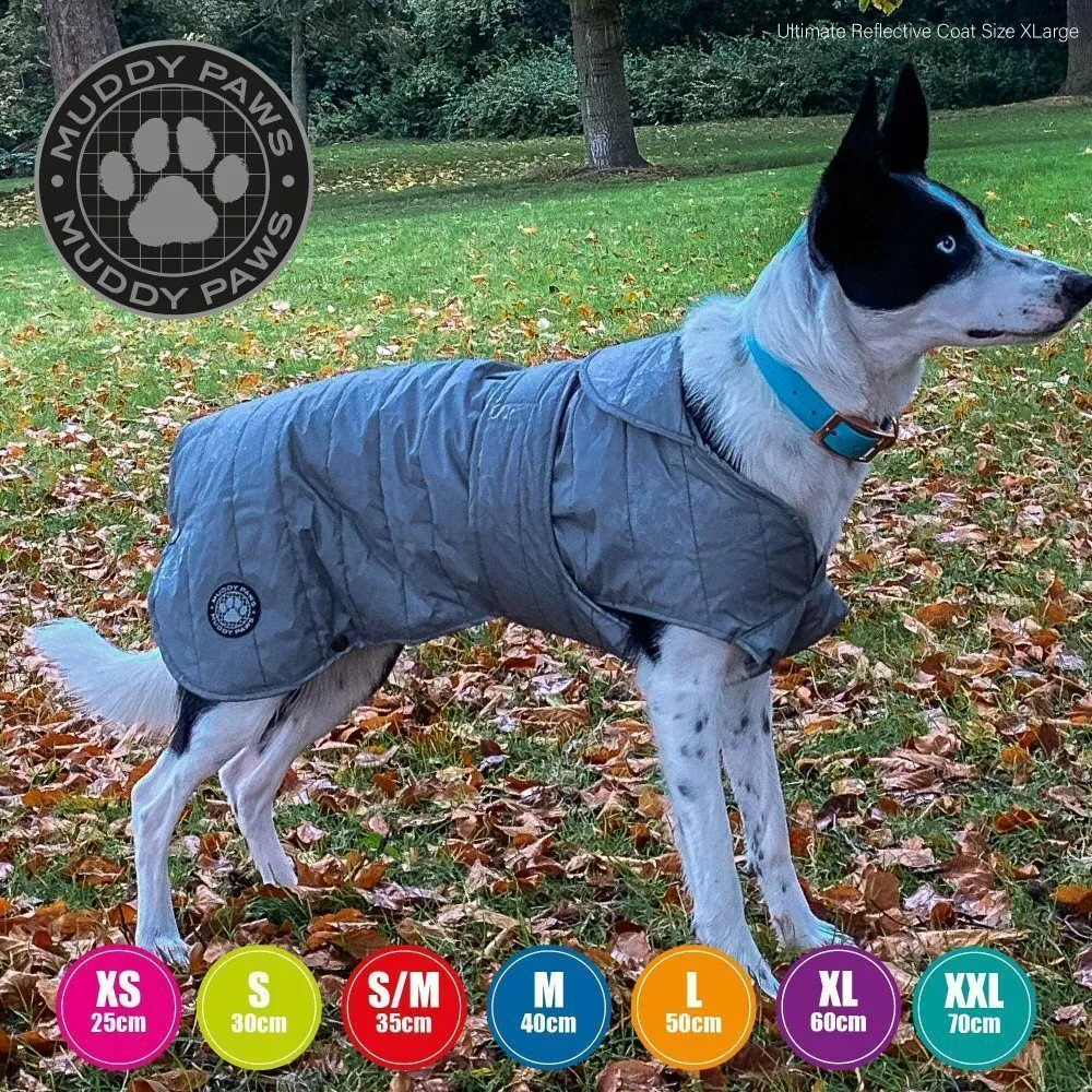 Ancol 40cm Ultimate Reflective Dog Coat - Medium