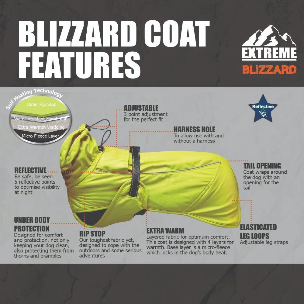 Ancol Extreme 25cm Hi-Vis Blizzard Dog Coat - X-Small