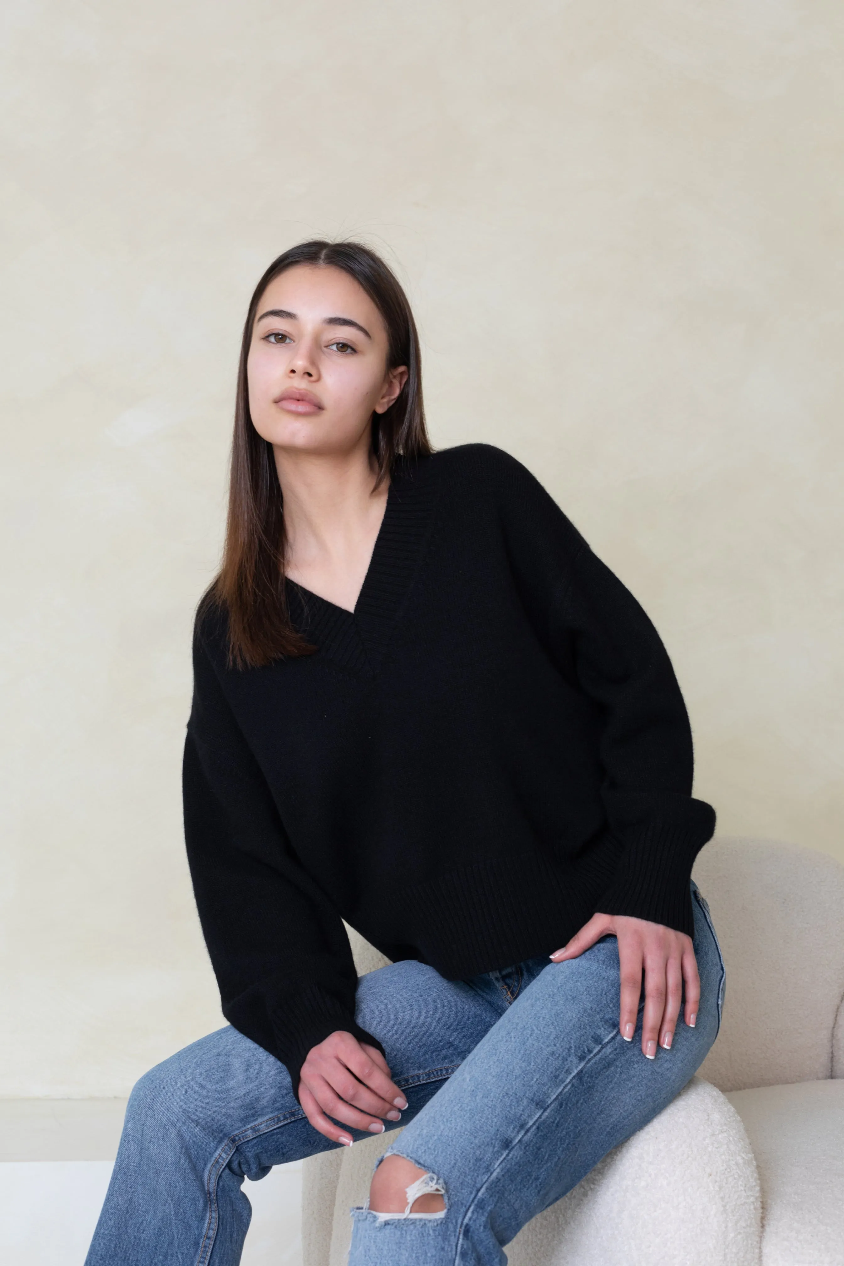 April Cashmere Sweater Black