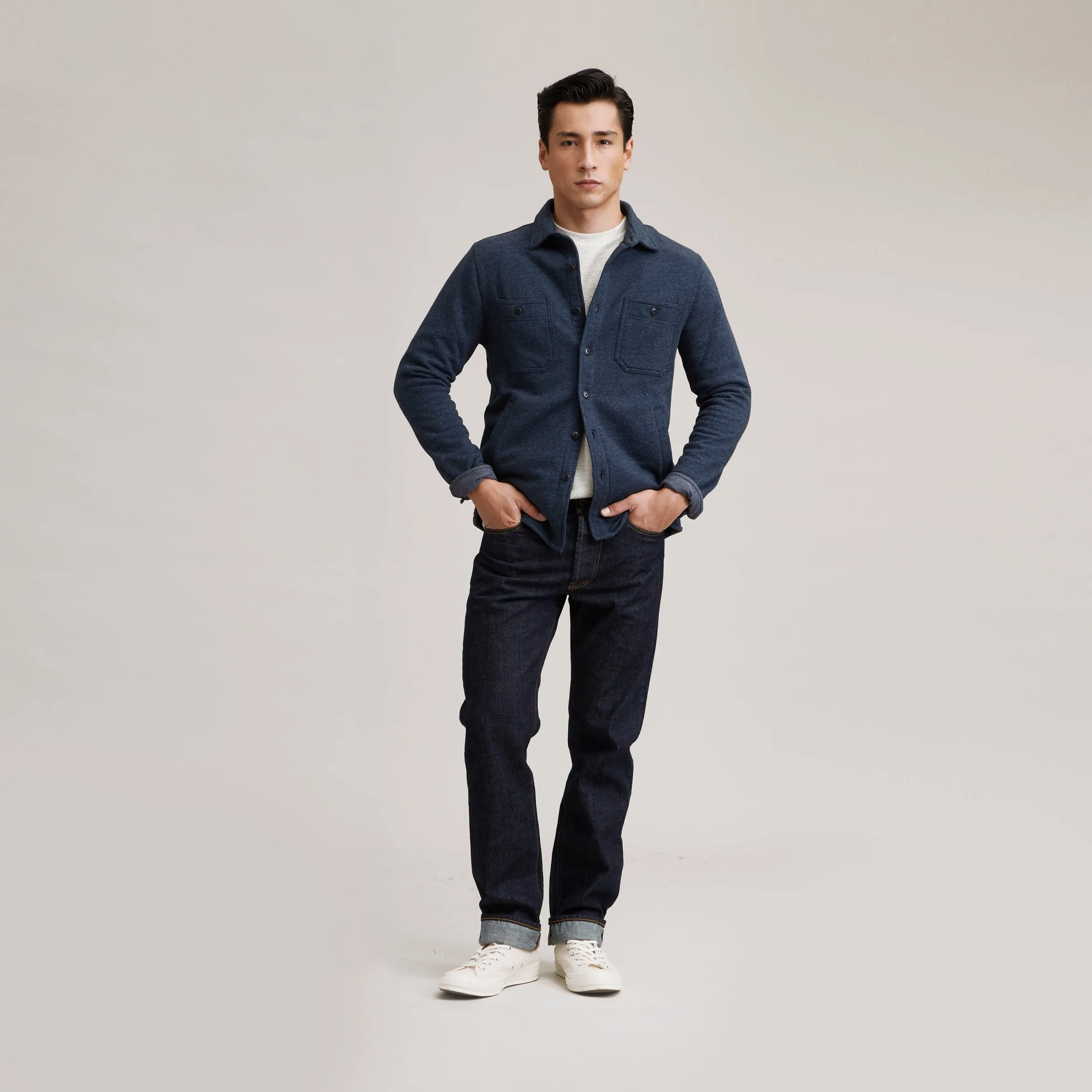 Bayswater Fleece CPO Shirt - Navy Heather