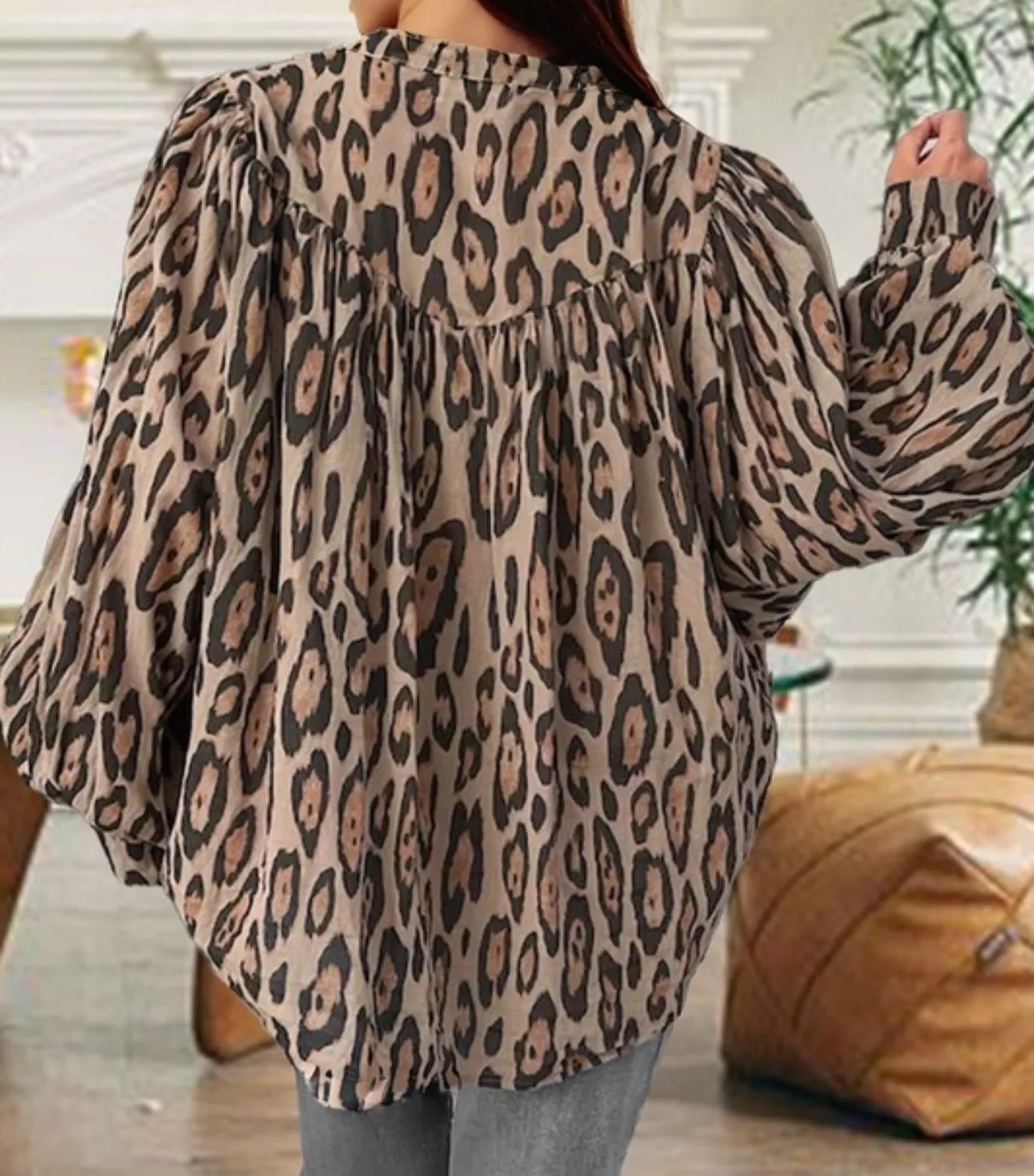 Bohemian Fall Leopard Vibes Top