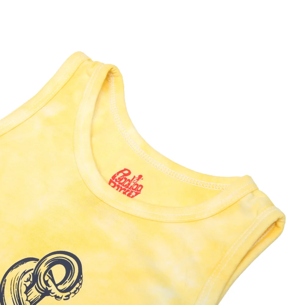 Boys Sando Octopus-Yellow