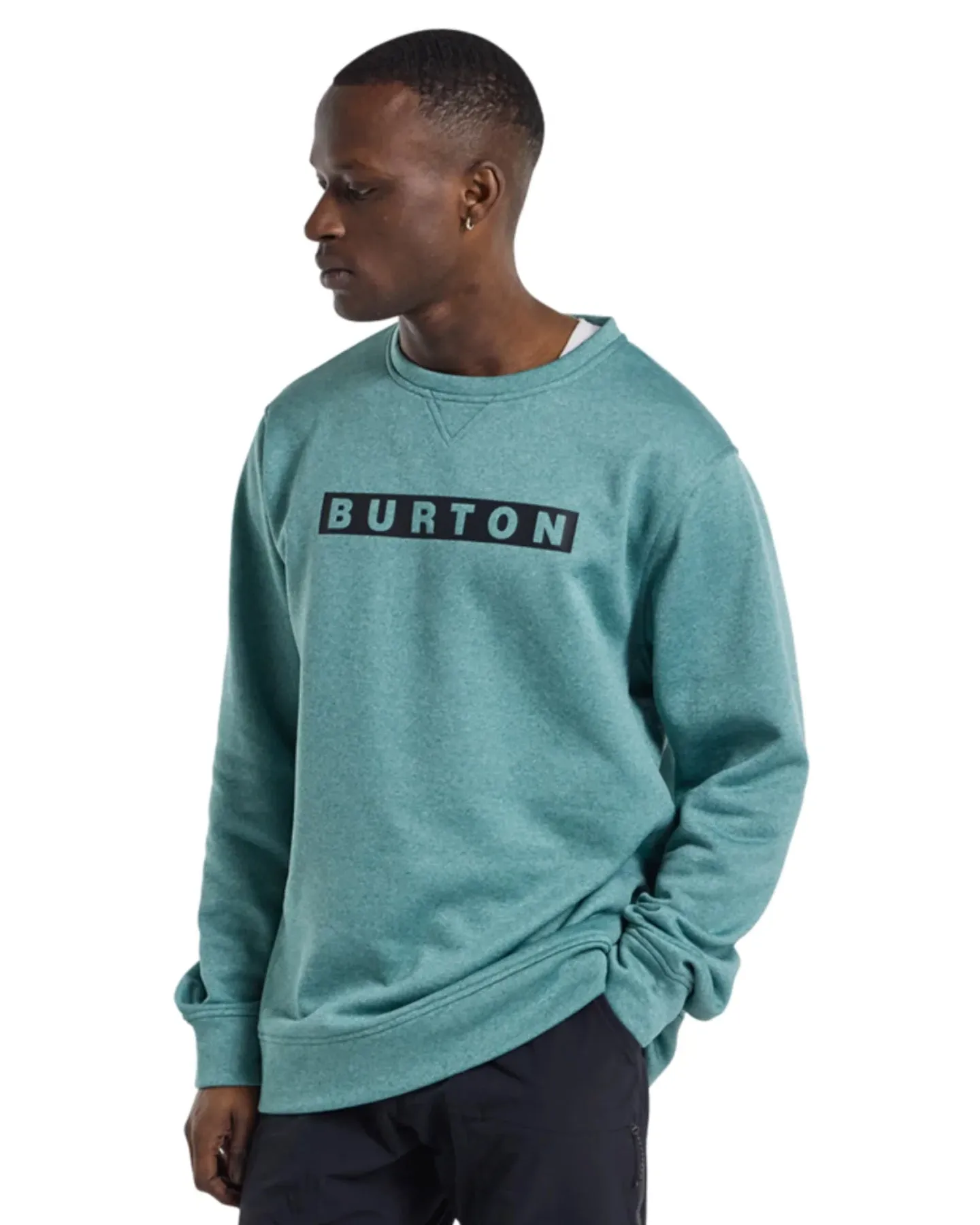 Burton Men's Oak Pullover Crew - Rock Lichen Heather