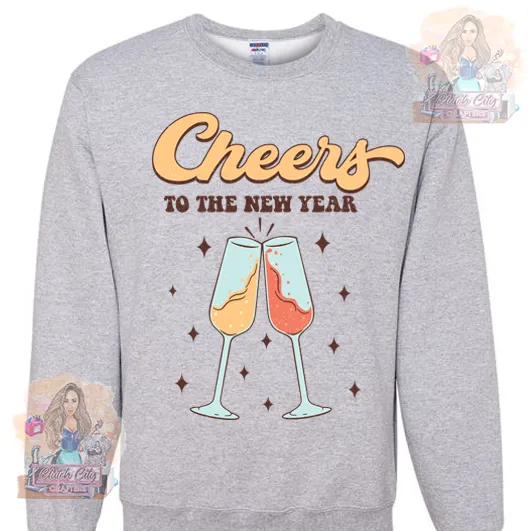 Champagne Cheers Ash Sweatshirt