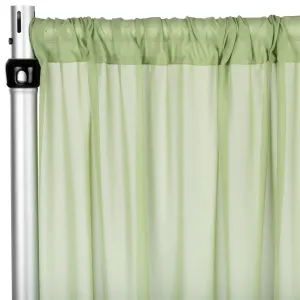 Chiffon Curtain Drape 14ft H x 58" W Panel - Sage Green