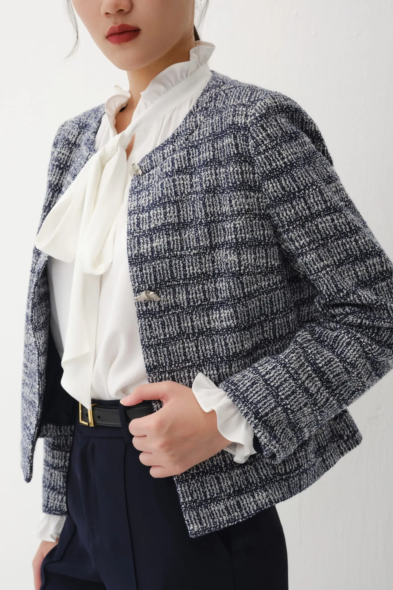 Coco Cotton Rich Lurex Tweed Jacket