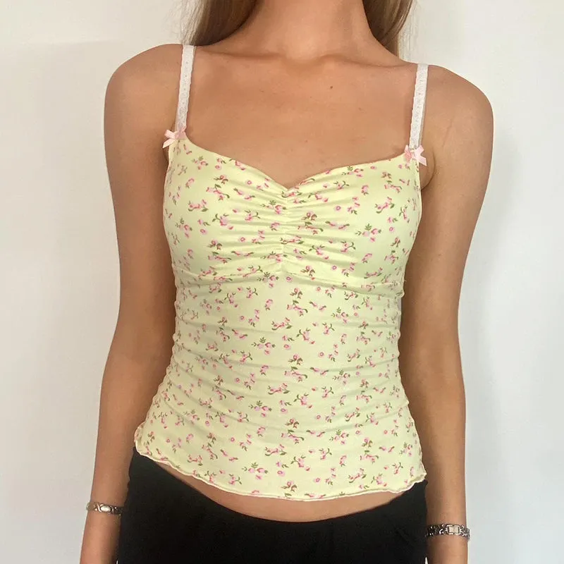 Dena Mini Floral Print Tank Top