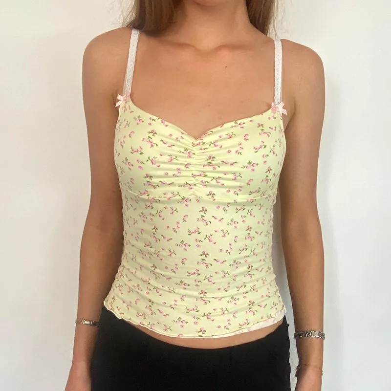 Dena Mini Floral Print Tank Top