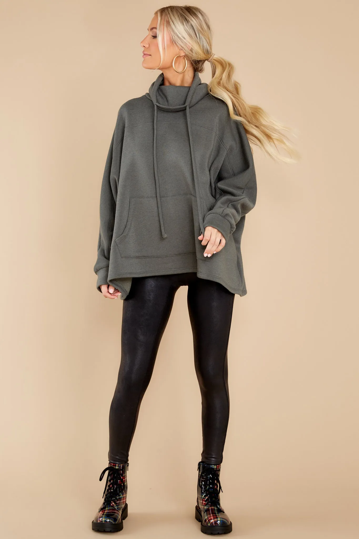 Effortless Comfort Dark Green Sweatshirt