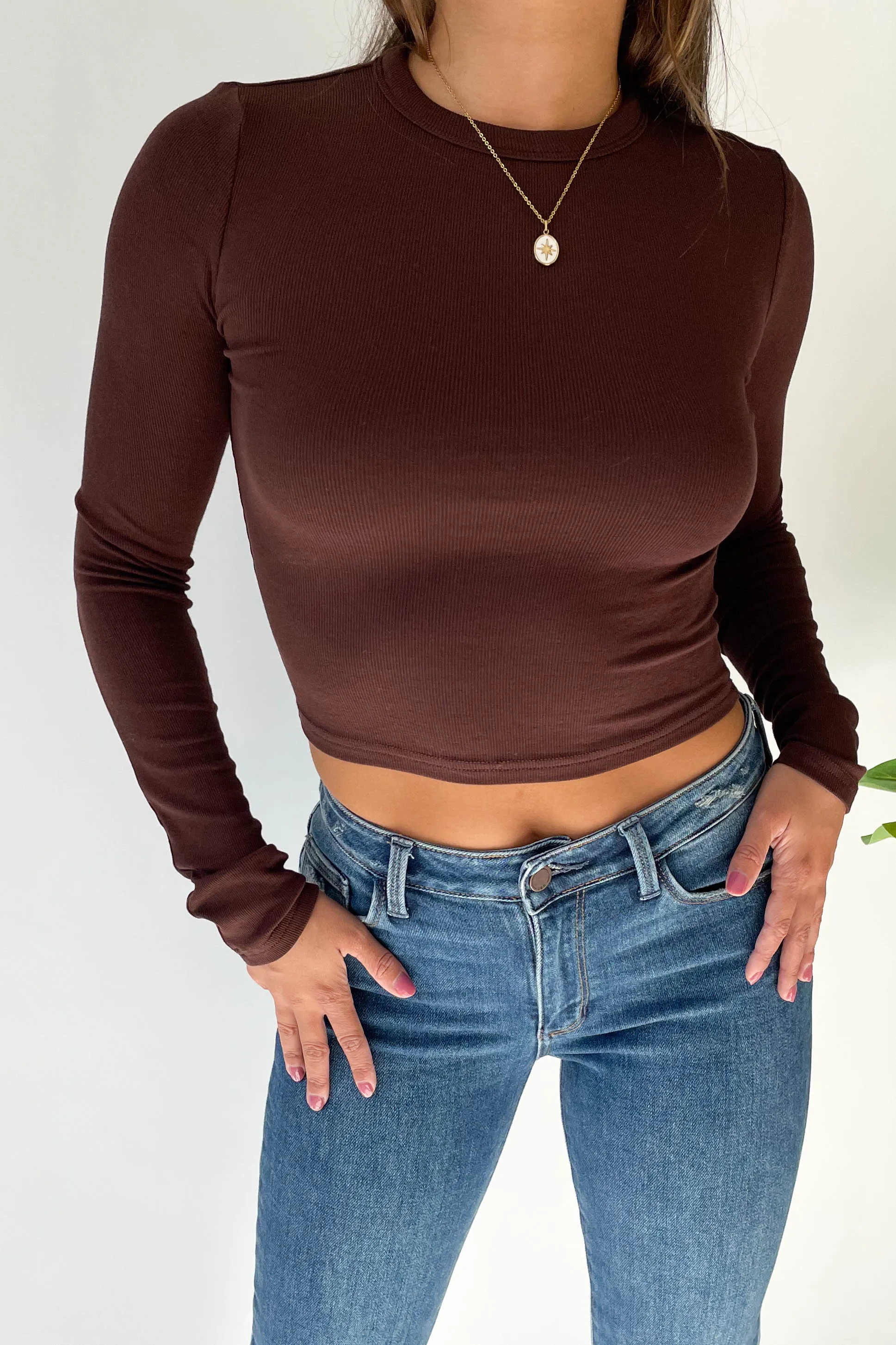 Effortless Long Sleeve in Brown