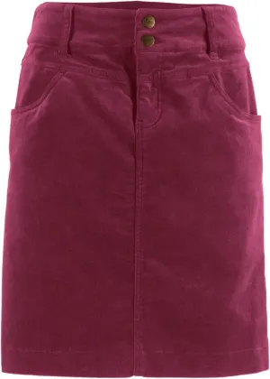 Elastic corduroy skirt Bpc Bonprix Collection, red