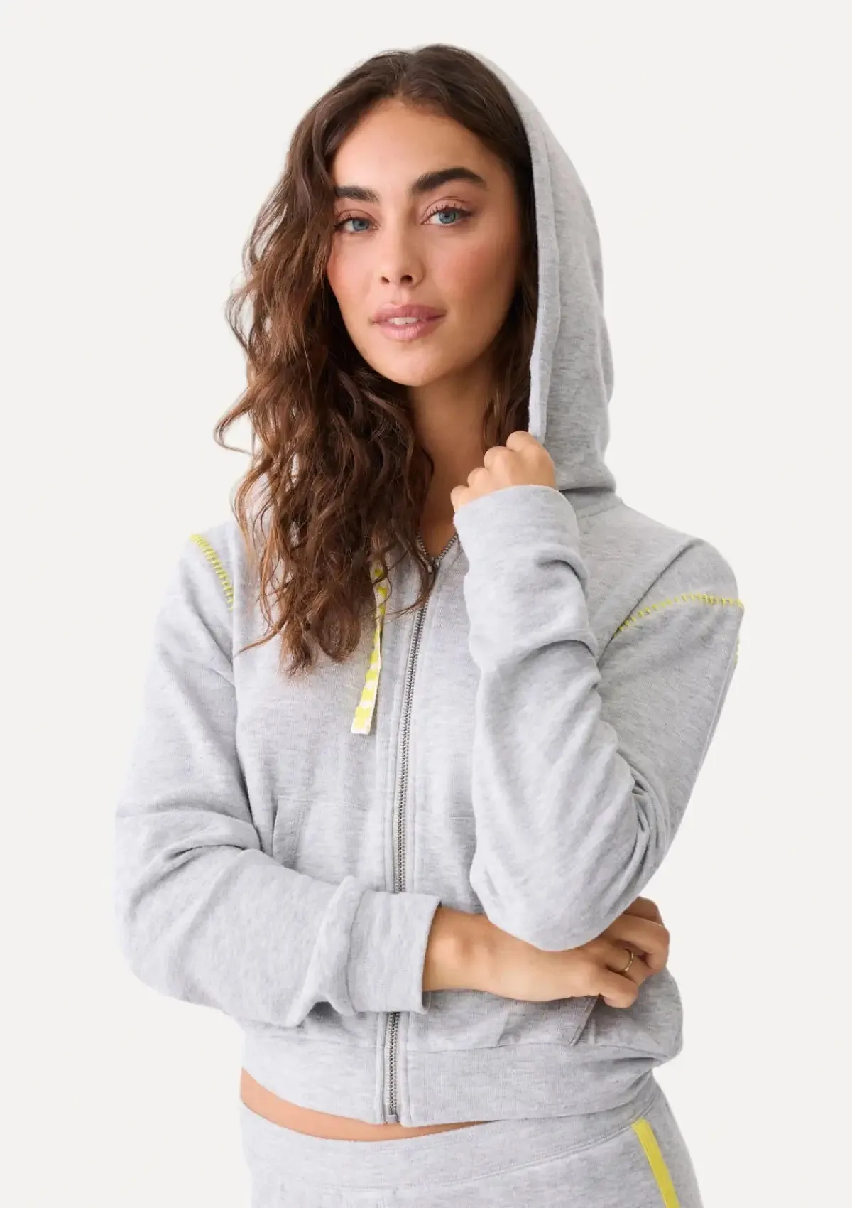 Electric Vibes Hoodie - Heather Gray