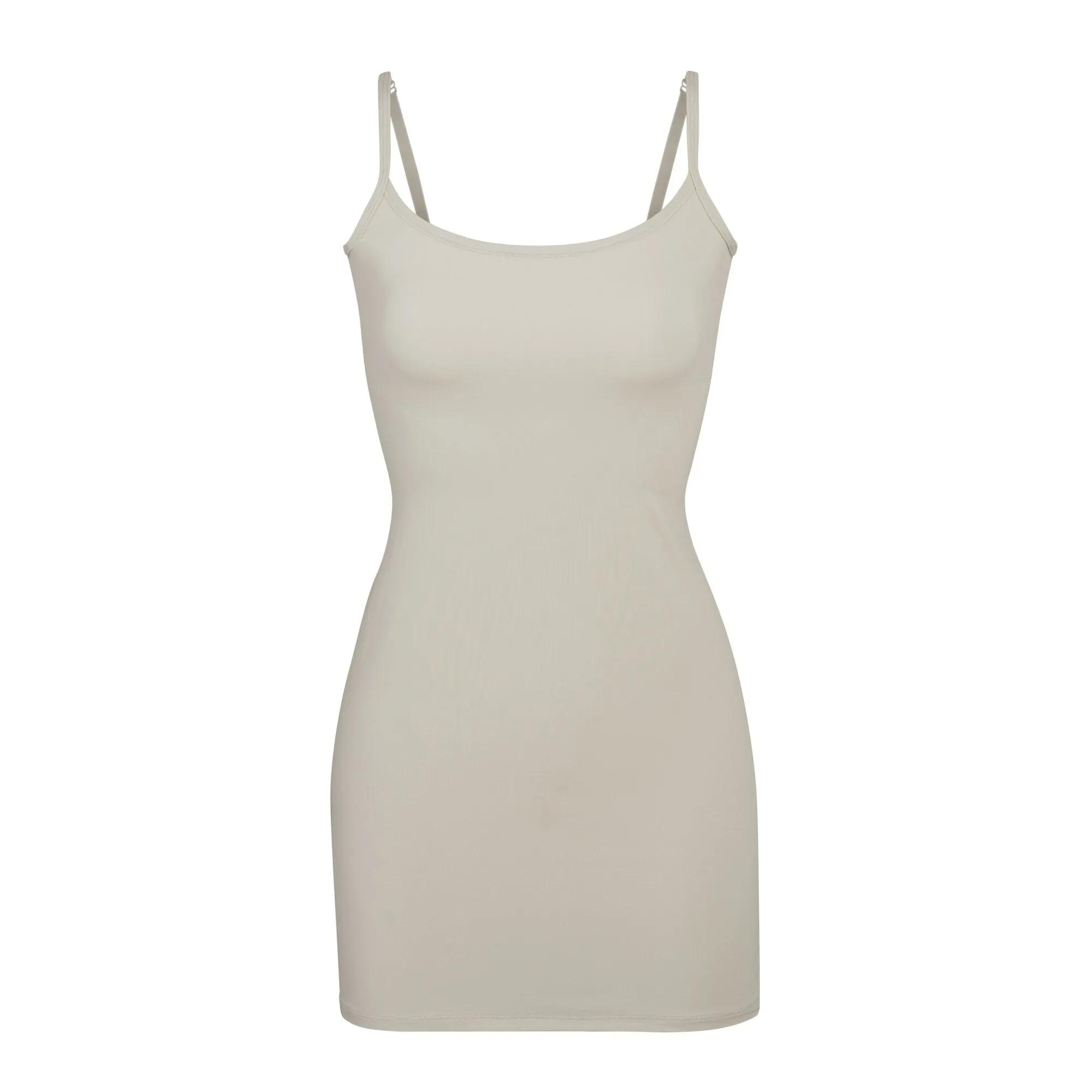 FITS EVERYBODY SLIP DRESS | TALC