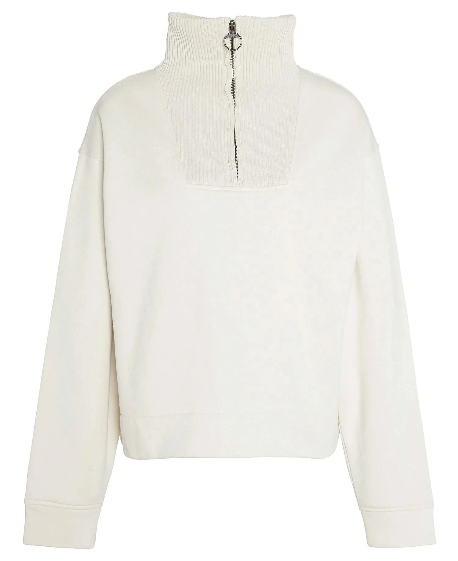 Fleur Half-Zip Sweatshirt - Ecru