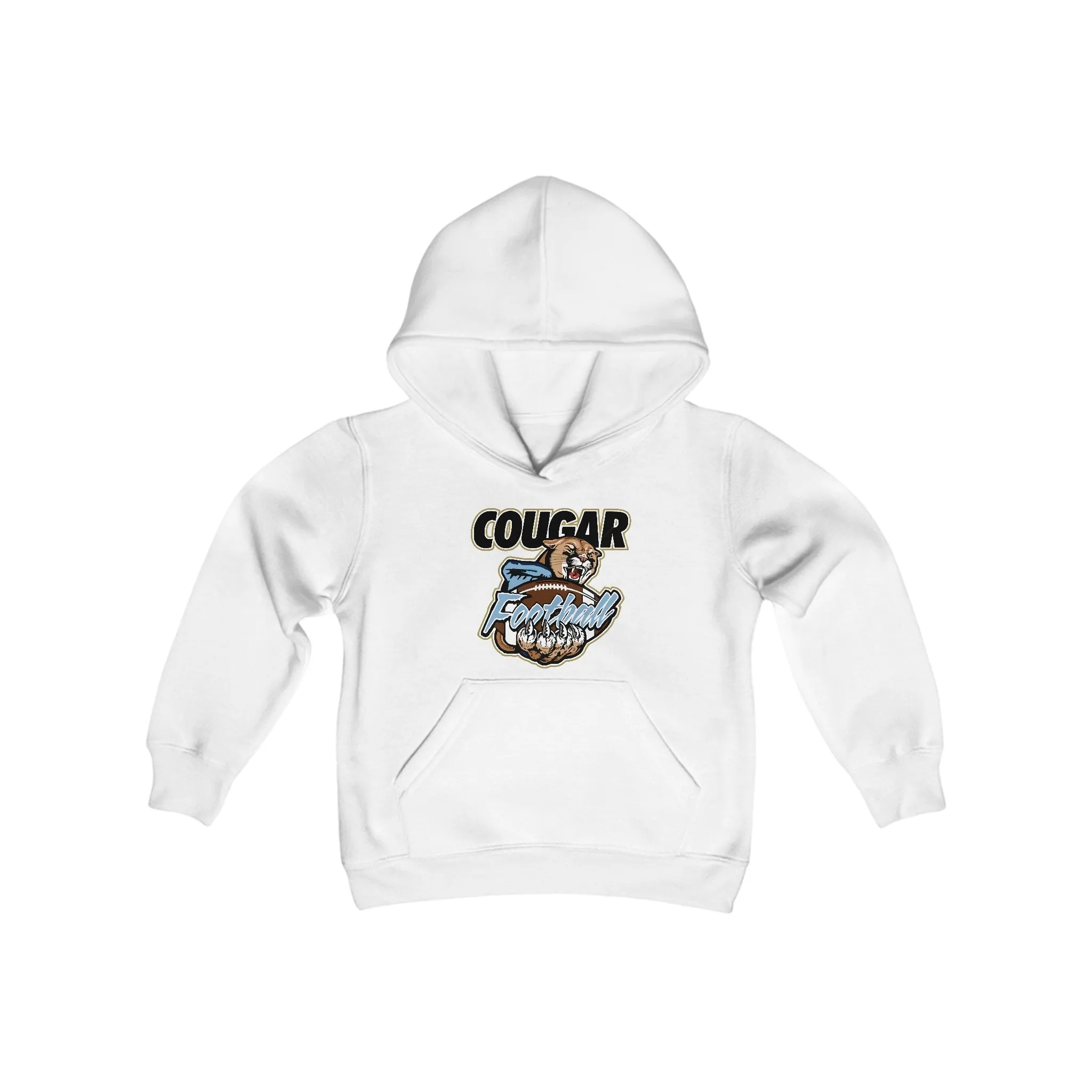 Gildan - Softstyle Youth Midweight Hooded Sweatshirt - Cougars Football