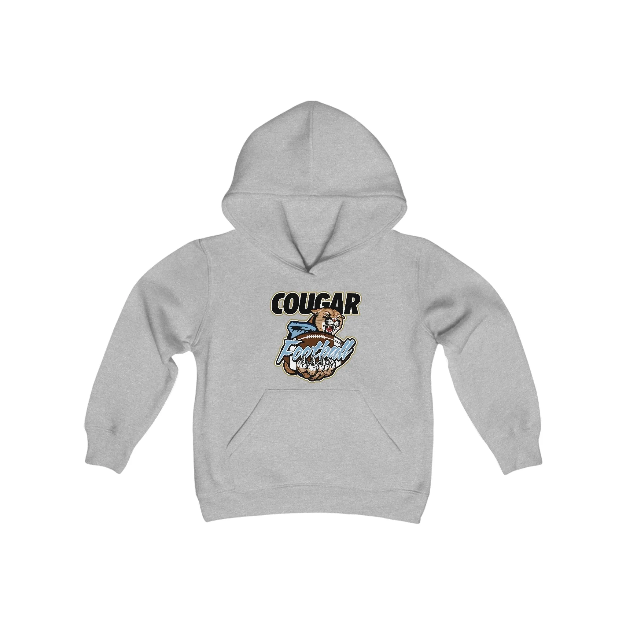 Gildan - Softstyle Youth Midweight Hooded Sweatshirt - Cougars Football