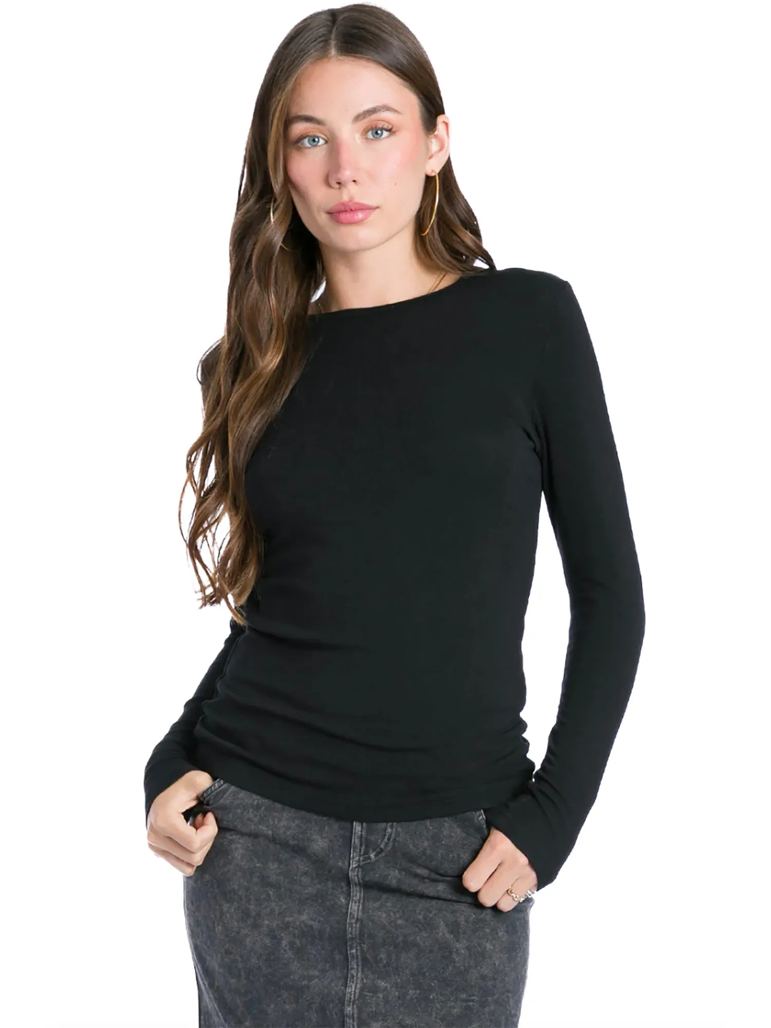 Hard Tail Luxe Long Sleeve Top (Style ROX-29)