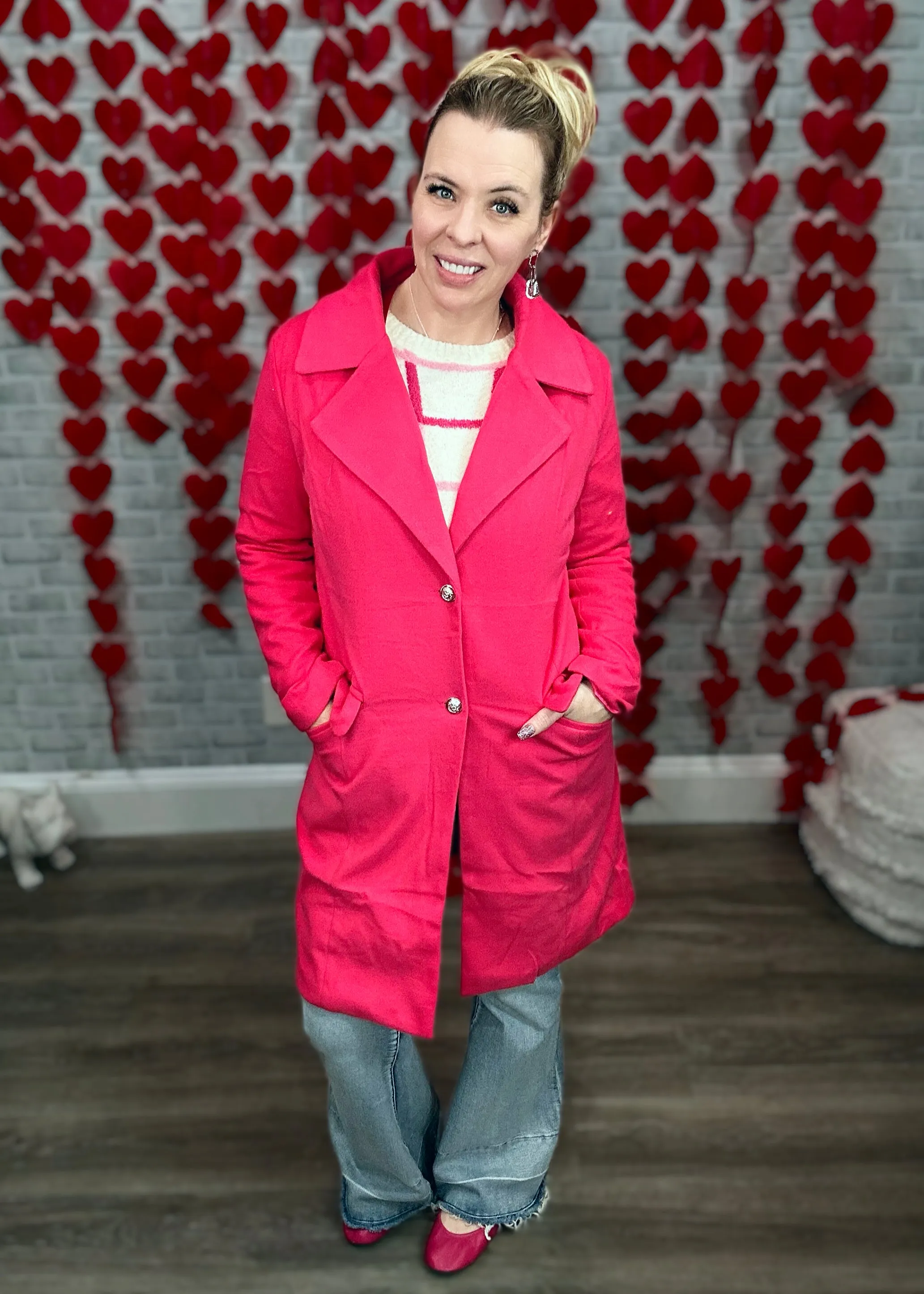 Hot Pink "Fashion Week" Coat from Jess Lea