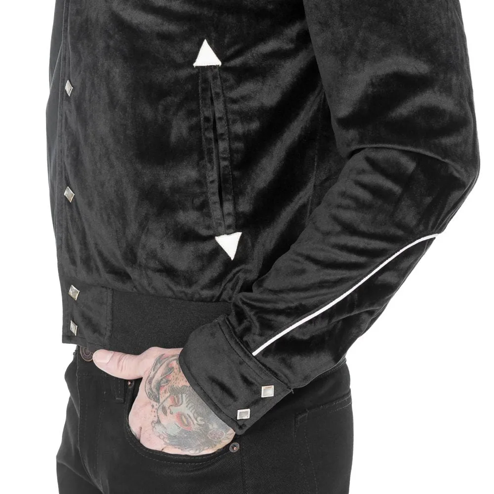 Jackson Velvet Jacket - Black