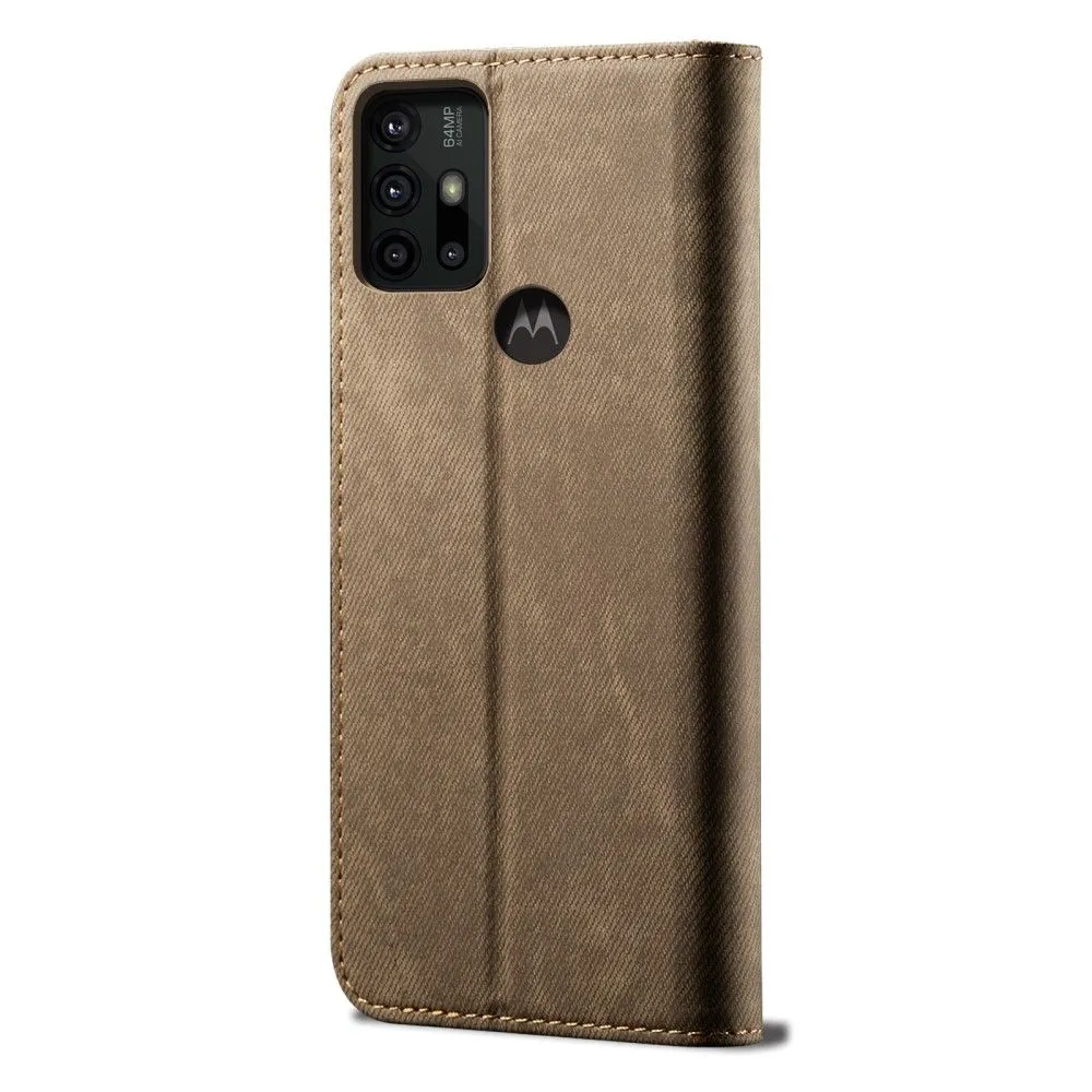 Jeans Motorola Moto G30 Flip case - Khaki