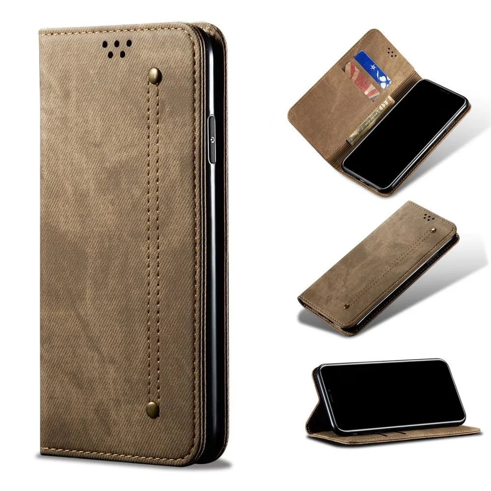 Jeans Motorola Moto G50 5G Flip case - Khaki