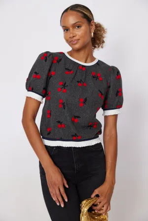 Jemma Cherry Knit Top