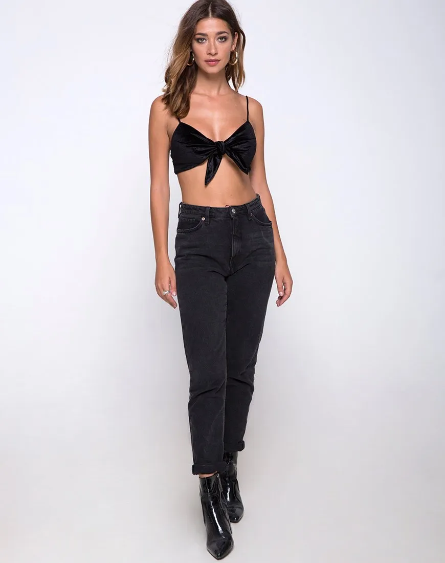 Kasen Bralet in Velvet Black