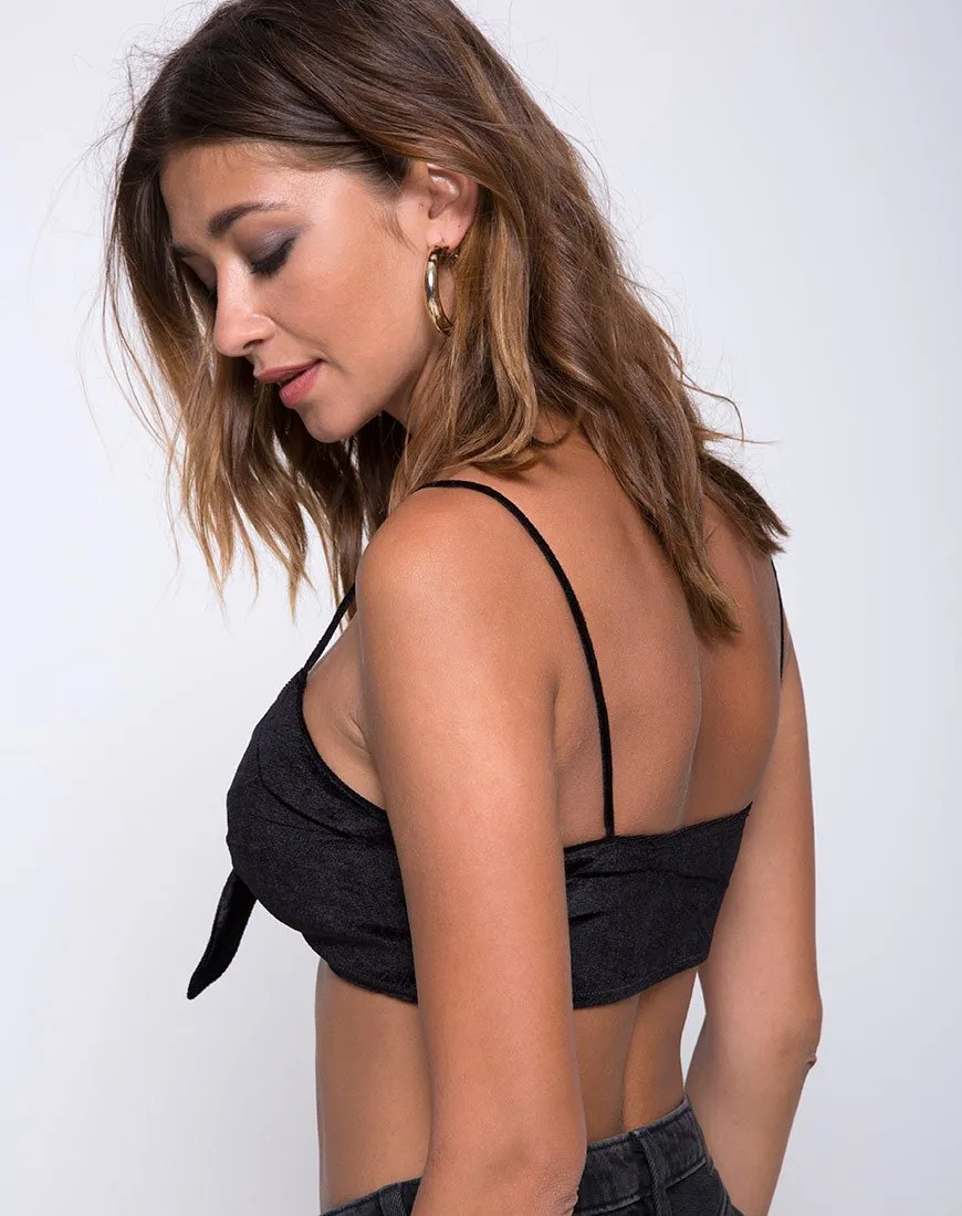 Kasen Bralet in Velvet Black