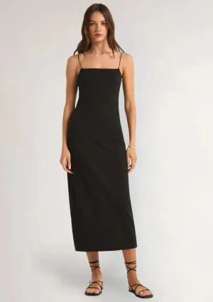 Paulina So Smooth Midi Dress - Black