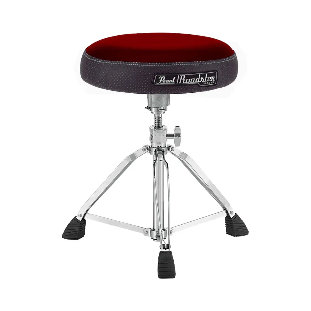 Pearl D1500 15" Vented Round Red Cloth Drum Throne