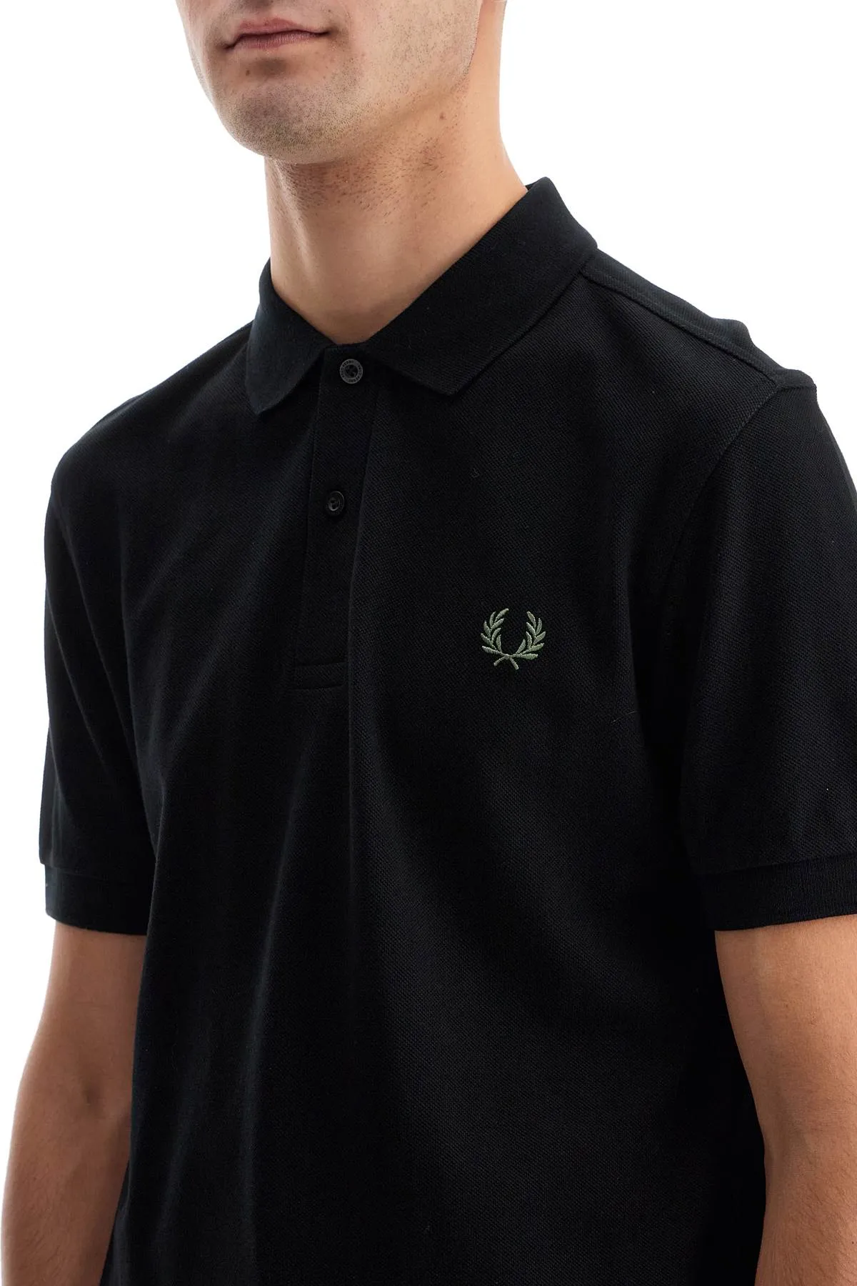 "comme des garçons x fred perry FN T501 W24 BLACK