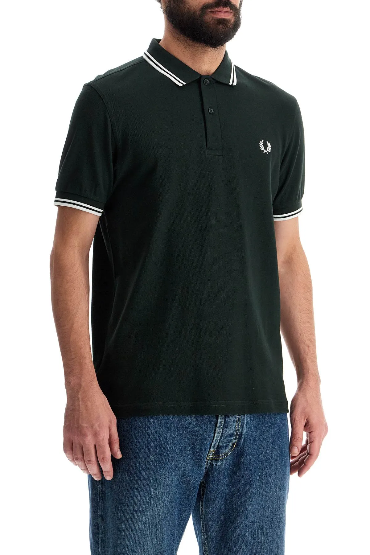 "comme des garçons x fred perry FN T502 W24 GREEN