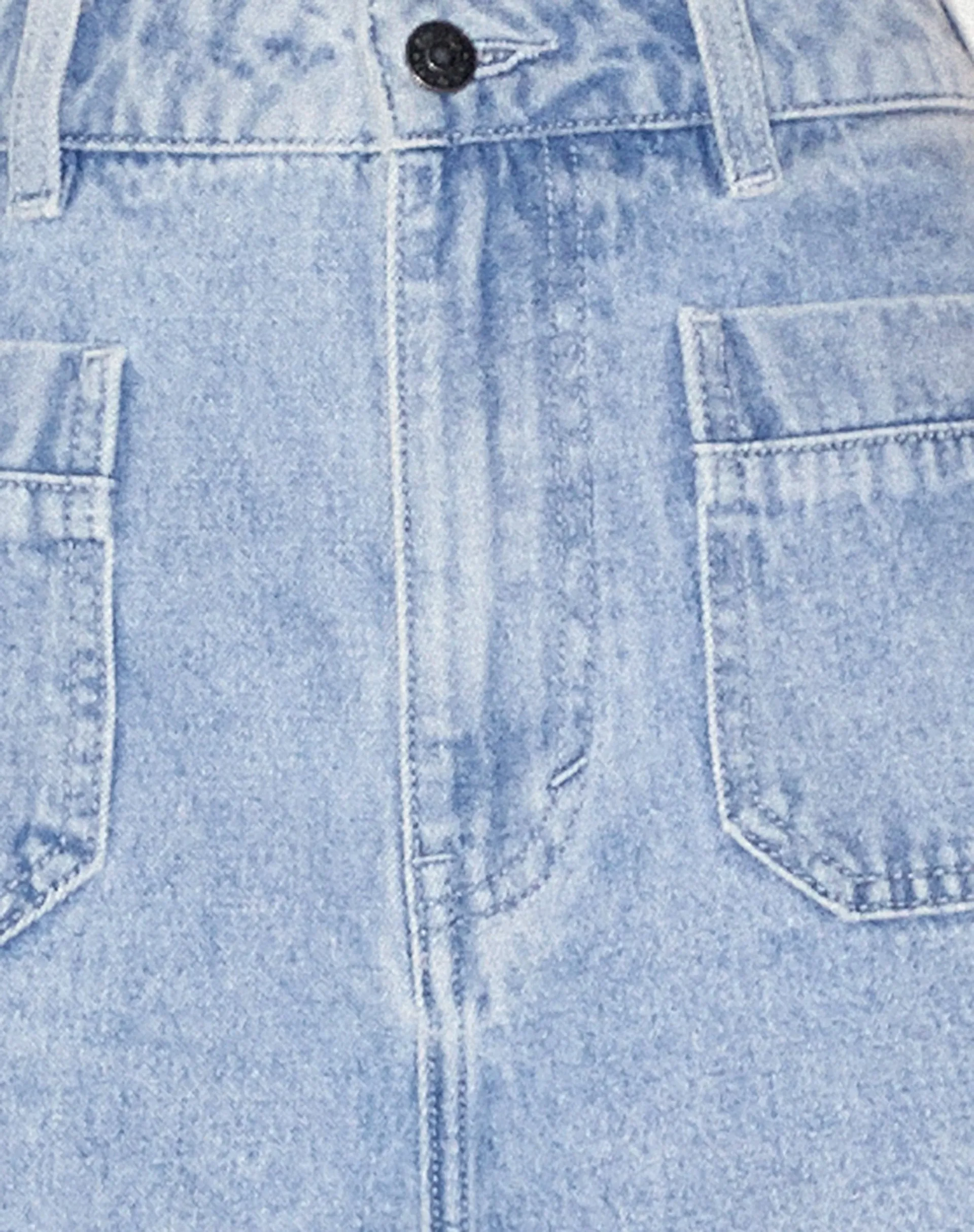 Retro Pocket Flare Jeans in Super Light Wash