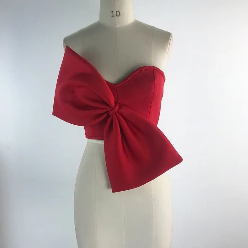 Sexy Bow Wrapped Tops - Stylish Sleeveless Tees for Women, Perfect for Summer Parties - Sizes S, M, L