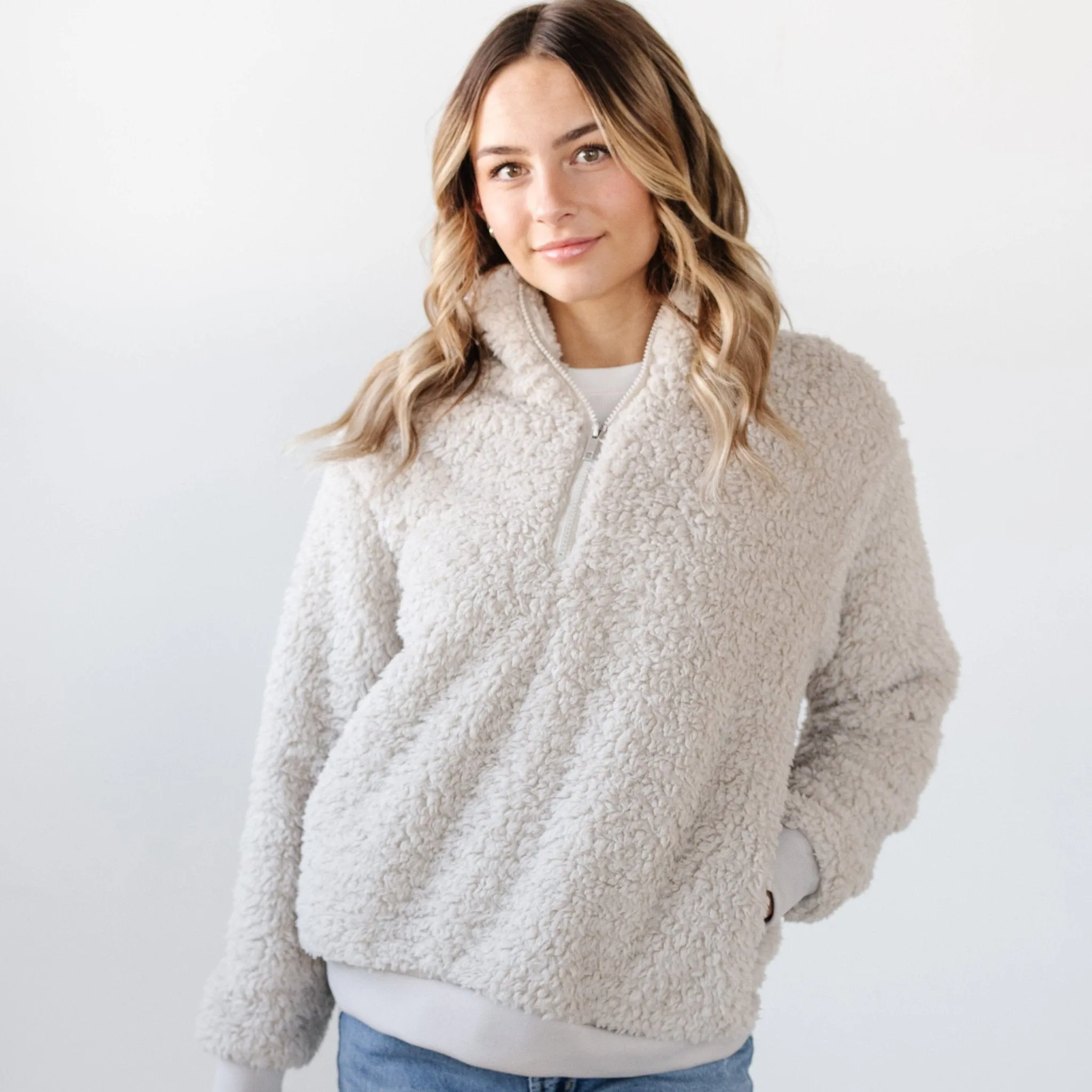 Cozy Sherpa Fleece Jacket - Warm, Stylish, and Versatile Outerwear