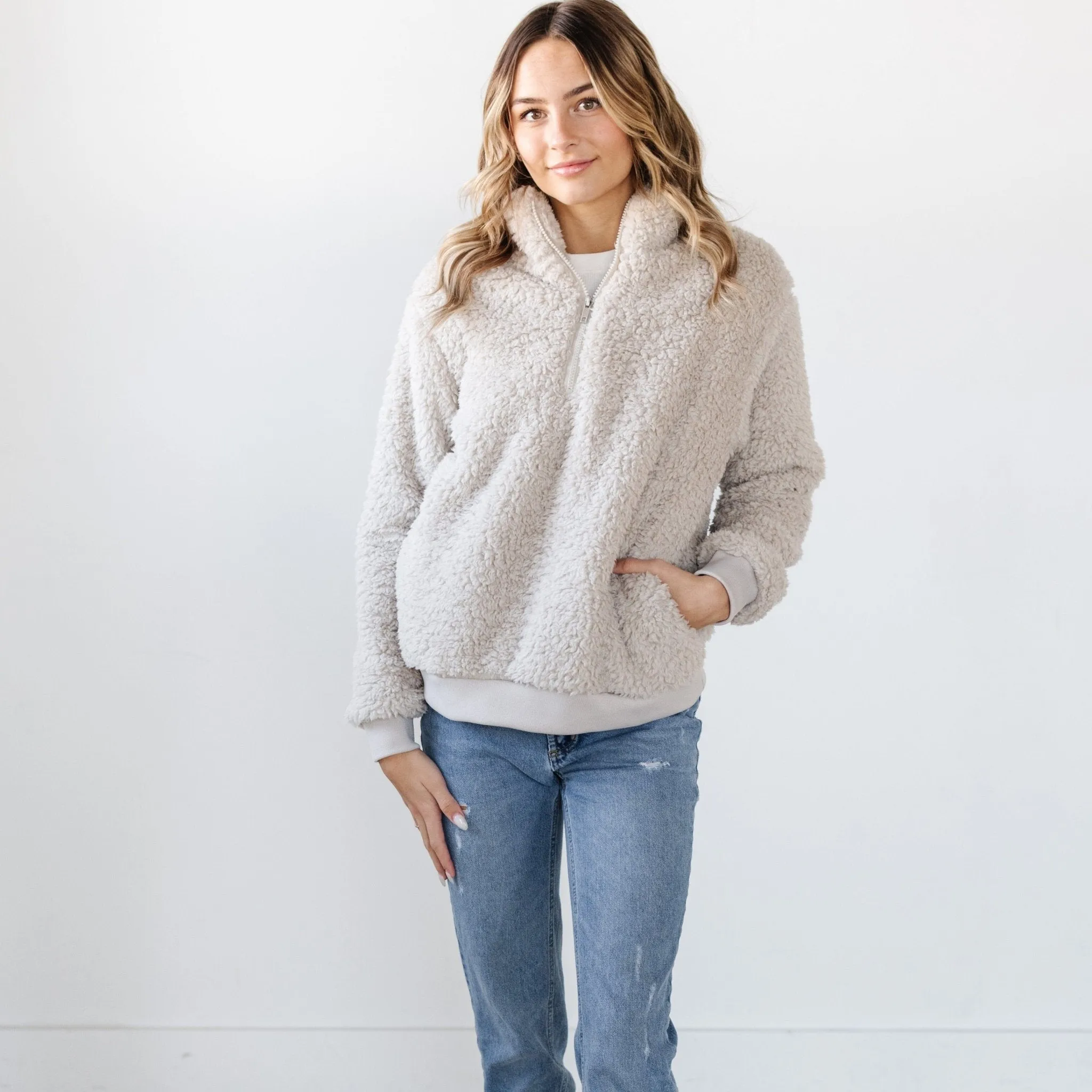 Cozy Sherpa Fleece Jacket - Warm, Stylish, and Versatile Outerwear