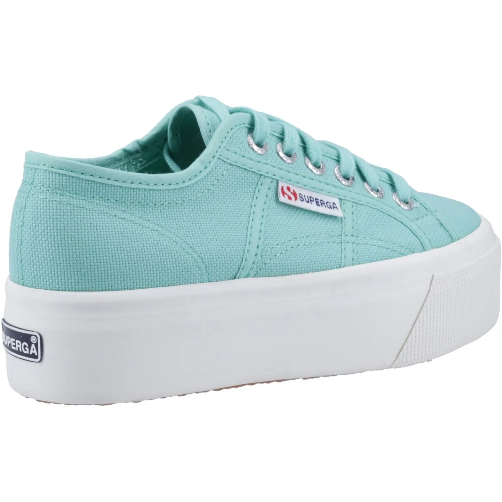 Superga 2790 Linea Up And Down 100% Cotton Women's Green Water Trainers