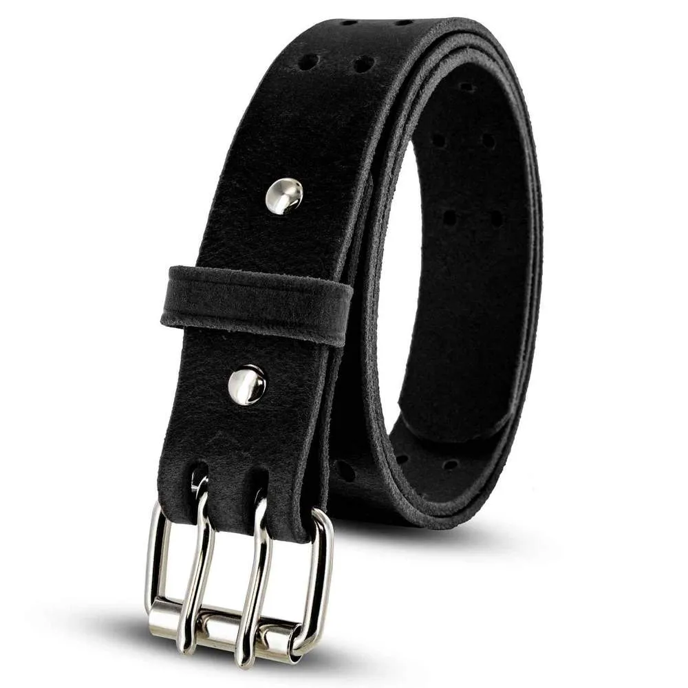 The Woodstock Double Prong Retro Style Jean Belt - 1.5"