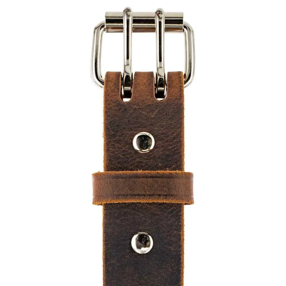 The Woodstock Double Prong Retro Style Jean Belt - 1.5"