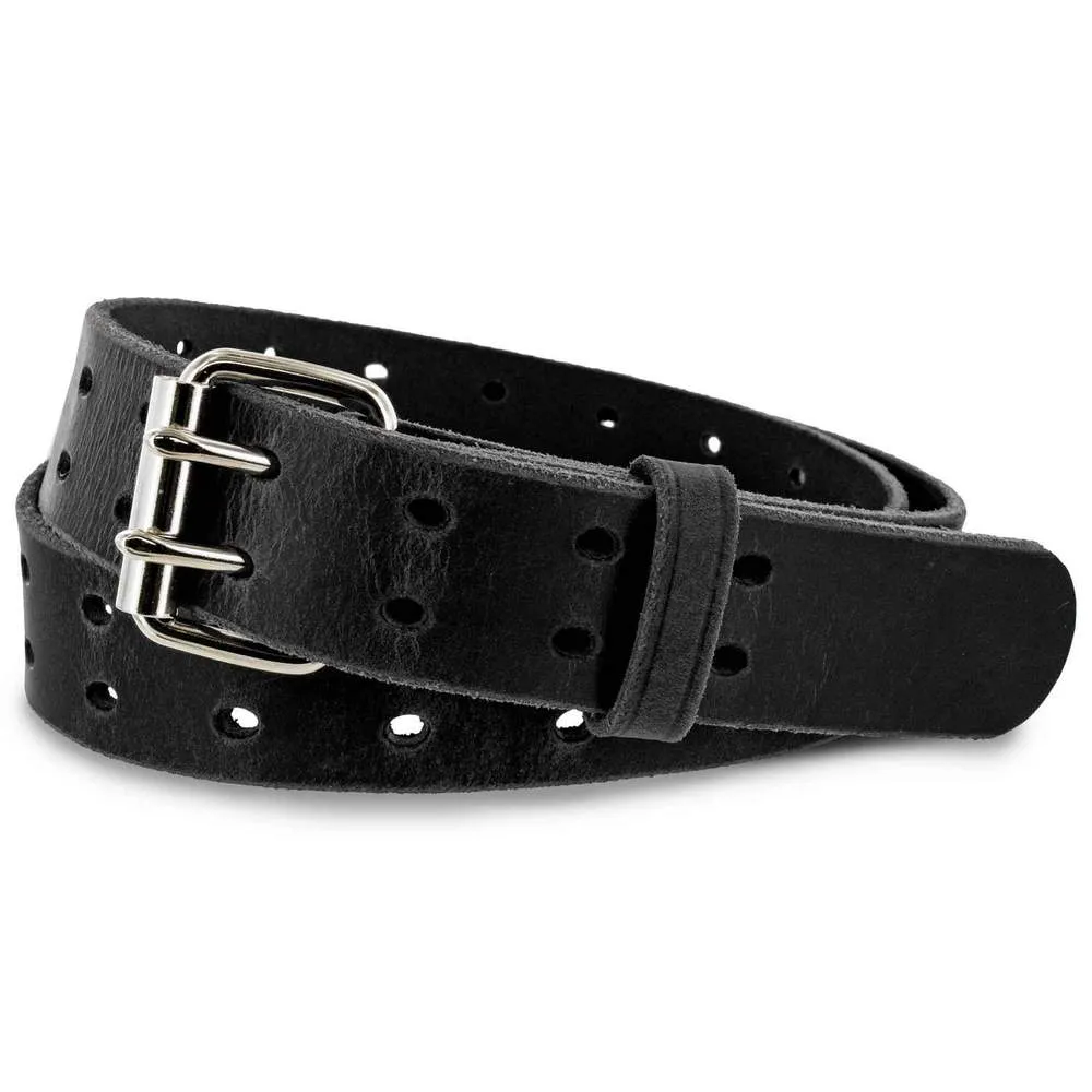 The Woodstock Double Prong Retro Style Jean Belt - 1.5"