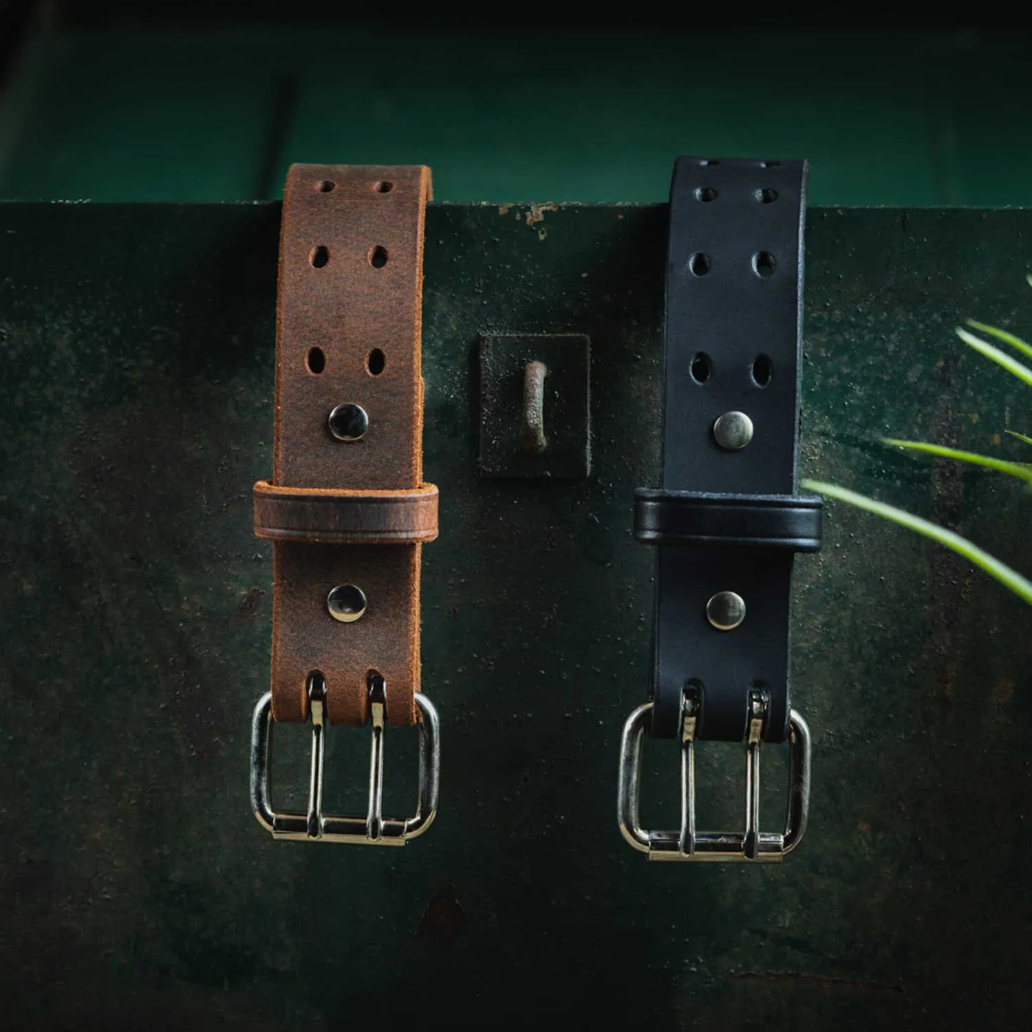 The Woodstock Double Prong Retro Style Jean Belt - 1.5"