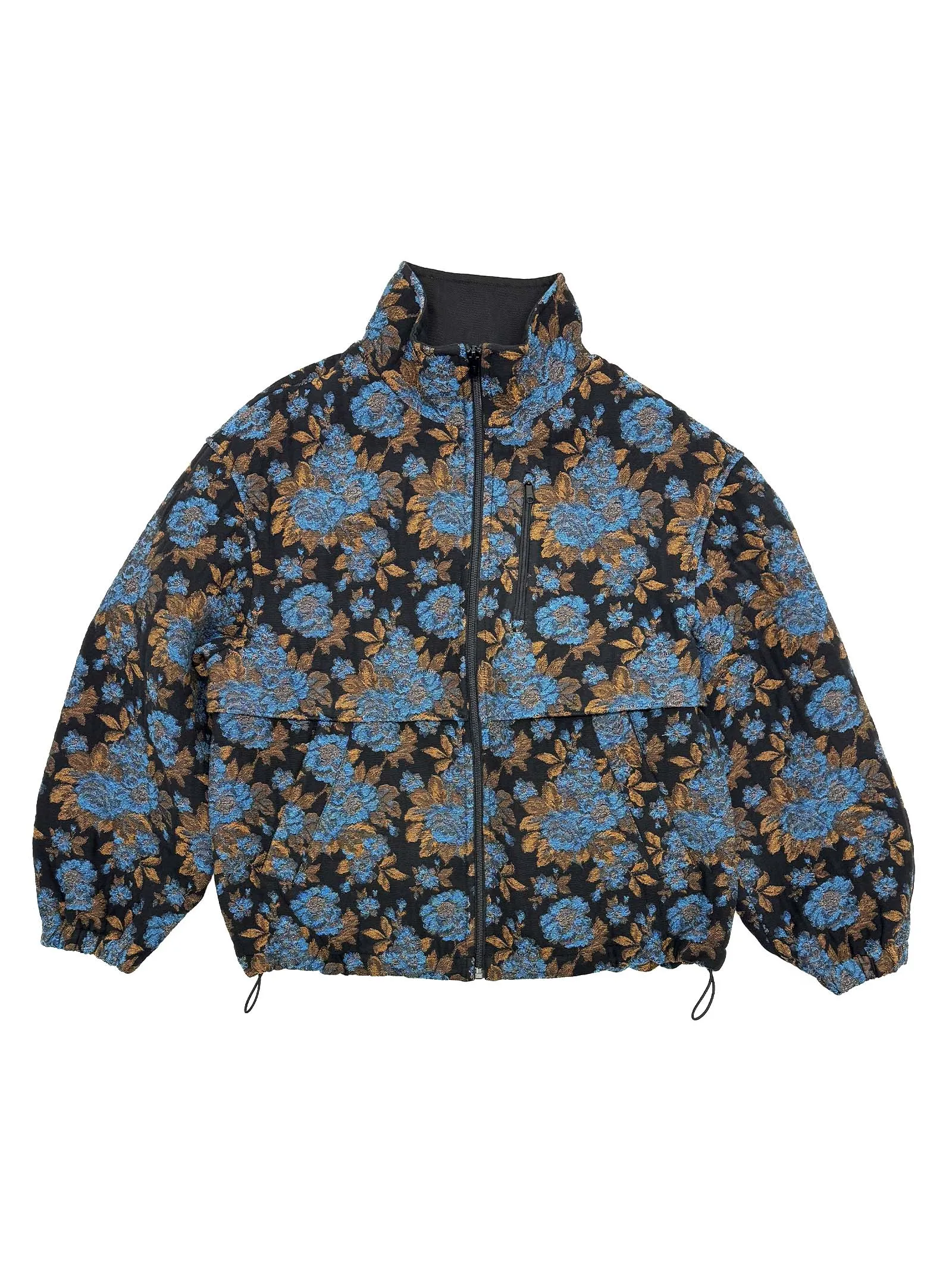 Track Jacket in Blue Floral