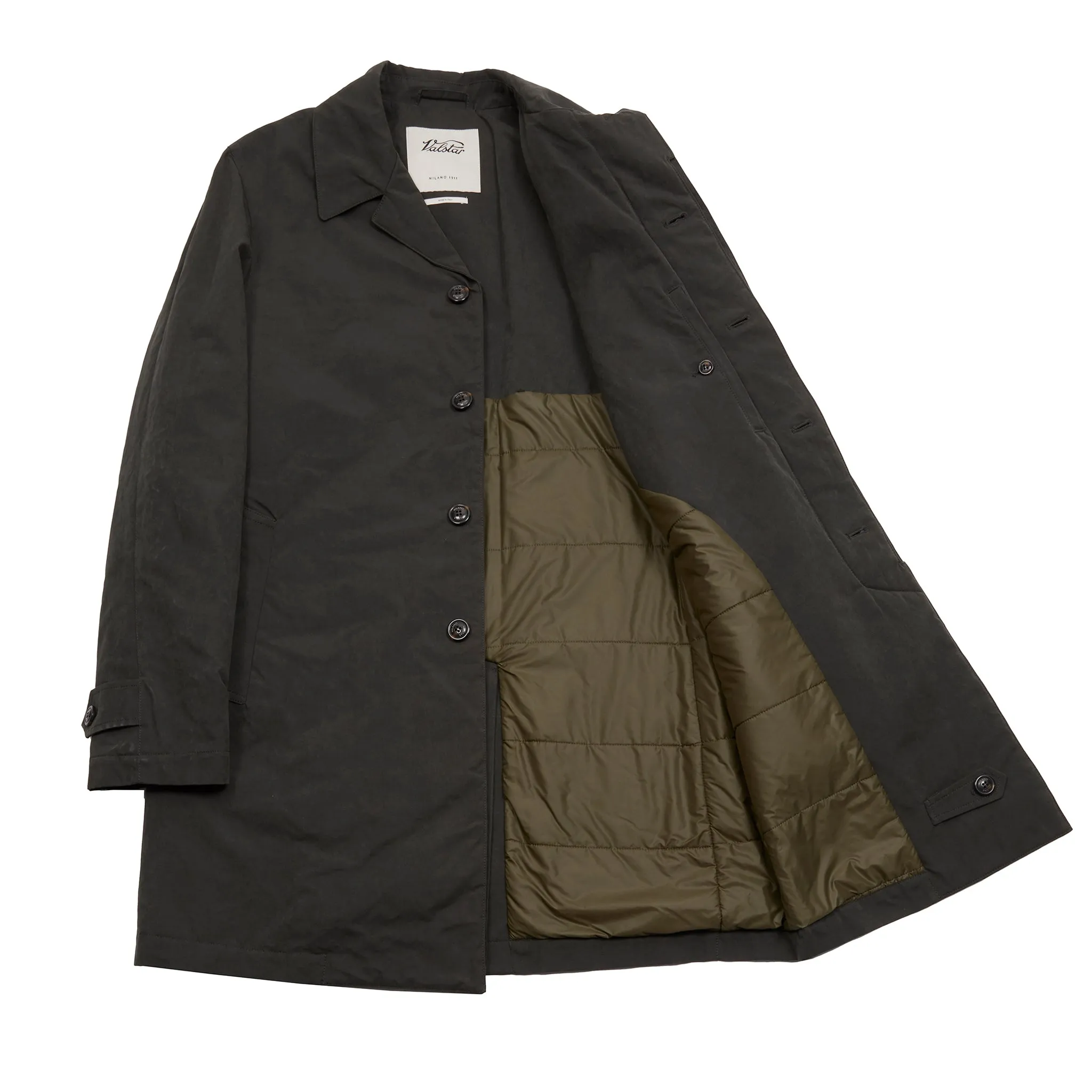 Valstar Waxed Cotton Raincoat in Dark Green